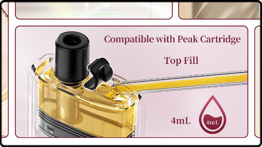 Une large cartouche de 4ml